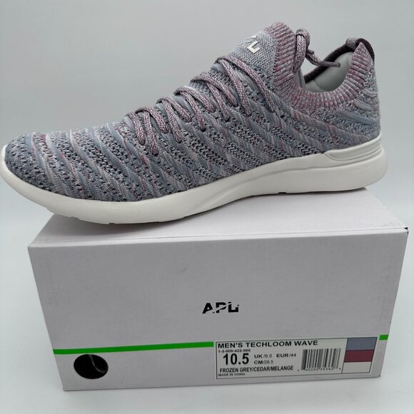 APL Men's TechLoom Wave Slip On Runners Sneaker, Size 10.5, Frozen Grey/Cedar - Picture 12 of 13